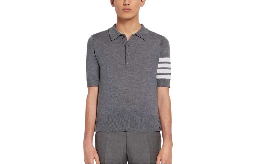 THOM BROWNE THOM BROWNE 4 Bar Short sleeved Polo Shirt