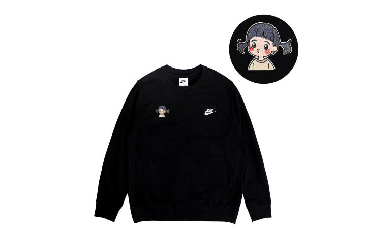 Nike Nike Sweatshirts Men's Black Crew Neck Moderate Regular
