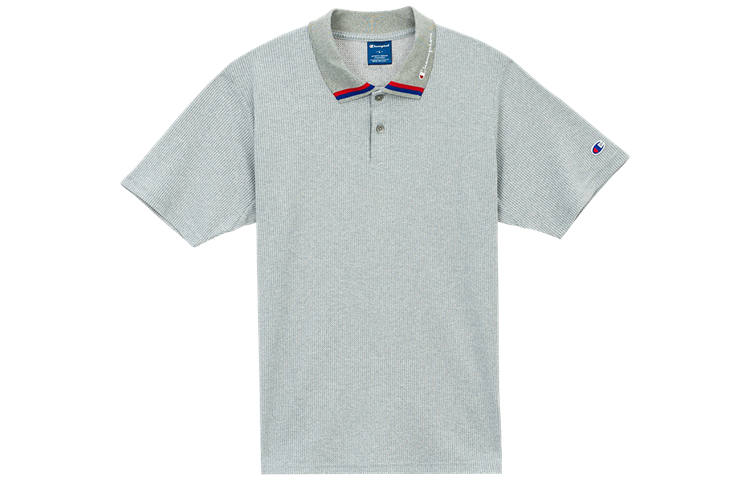 Champion Polo Shirt Unisex Light Gray