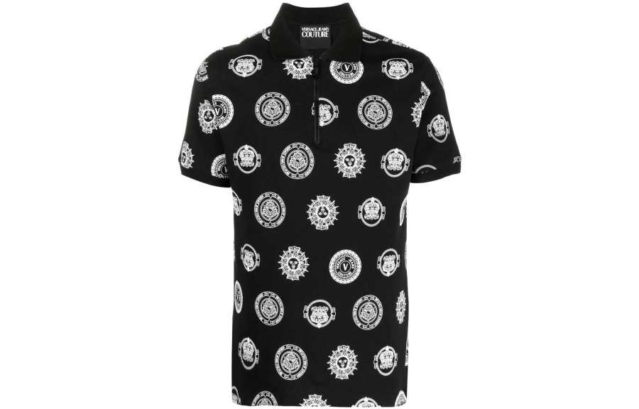 VERSACE JEANS COUTURE Polo Shirt Men's Black