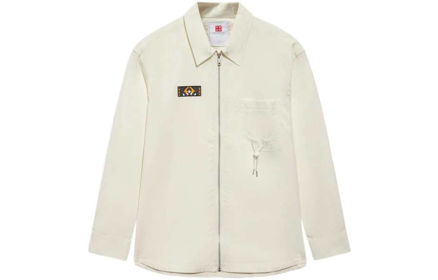 Li-Ning Li Ning China Li Ning Shirts Men's White Lapel Moderate Shirt