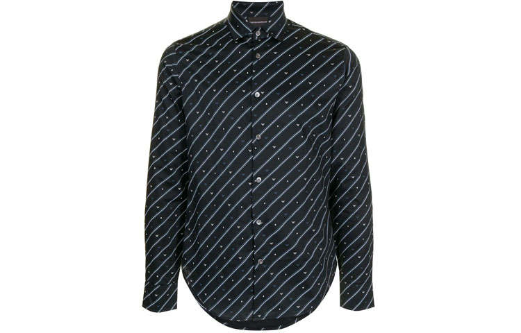 EMPORIO ARMANI Shirts Men's Blue Moderate Shirt