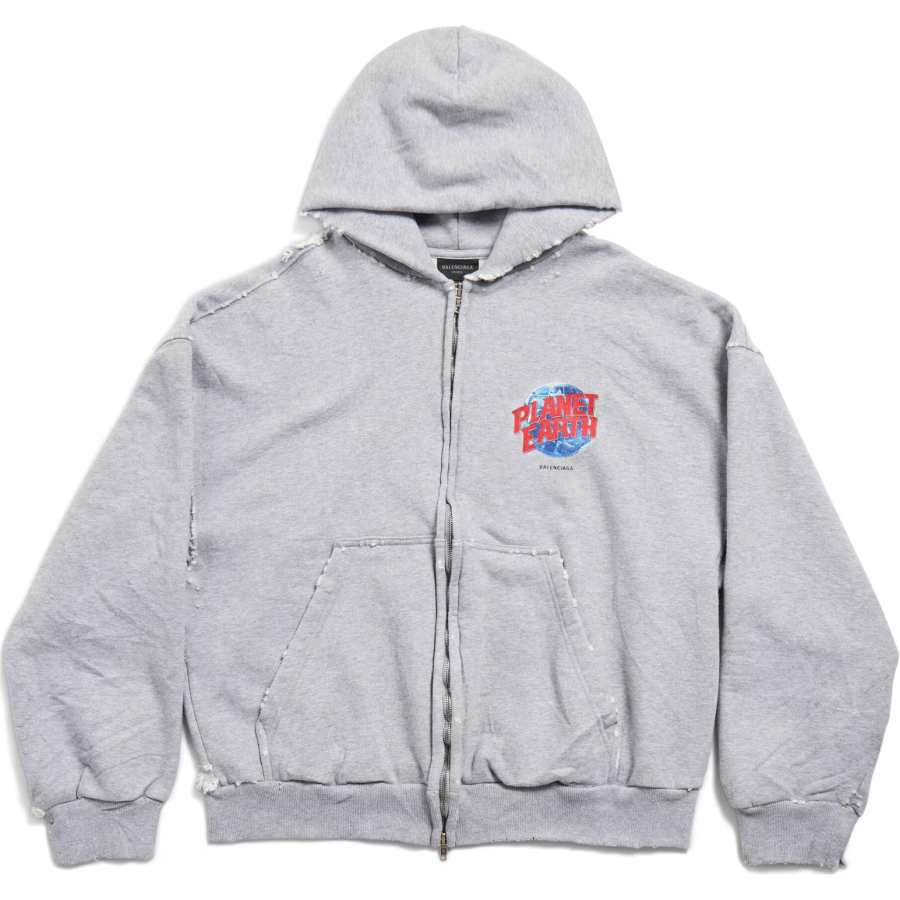 Balenciaga Sweatshirt Regular Fit Men's Gray