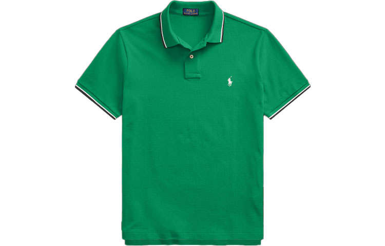 Polo Ralph Lauren Polo Shirt Custom Slim Fit Men's Bright Green