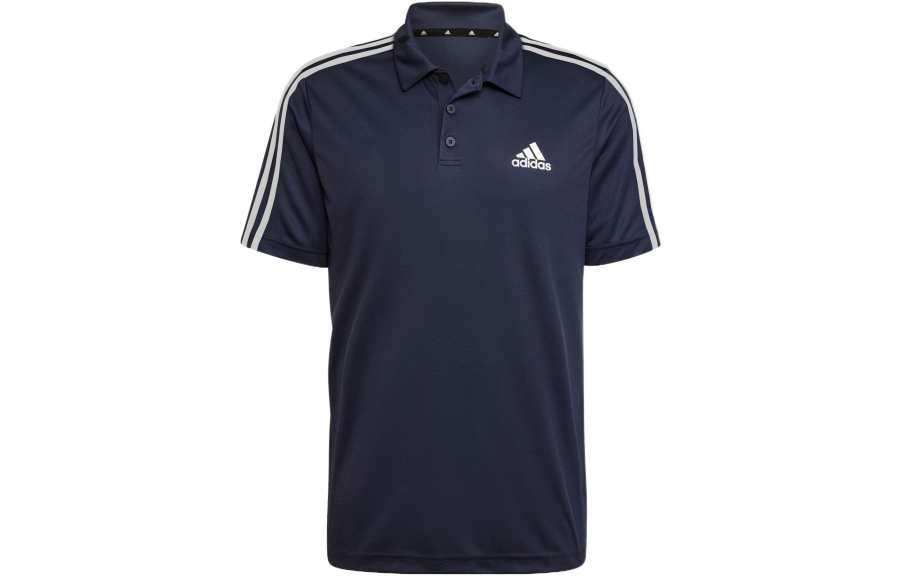 Adidas Adidas Polo Shirts Men's Blue Polo Collar Moderate Straight Fit