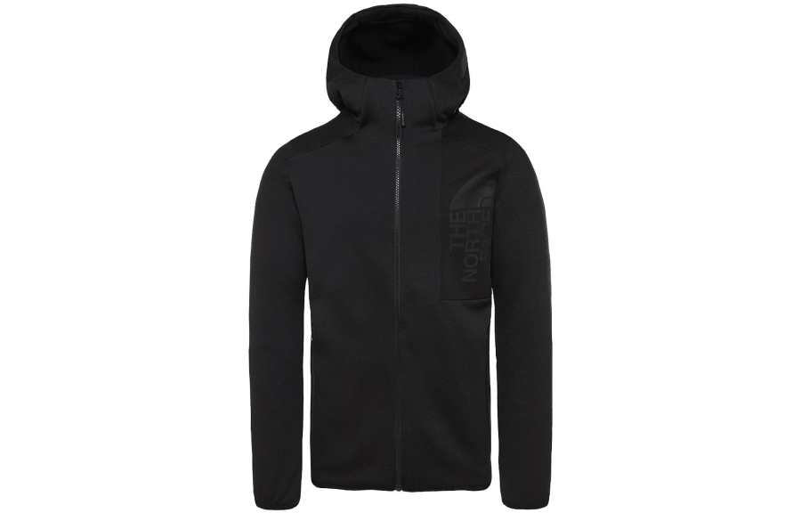 THE NORTH FACE Sweatshirts Men's Black Hooded Moderate Cardigan