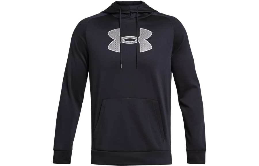 Under Armour Fleece Sweatshirts Men's Black Hooded Moderate Regular