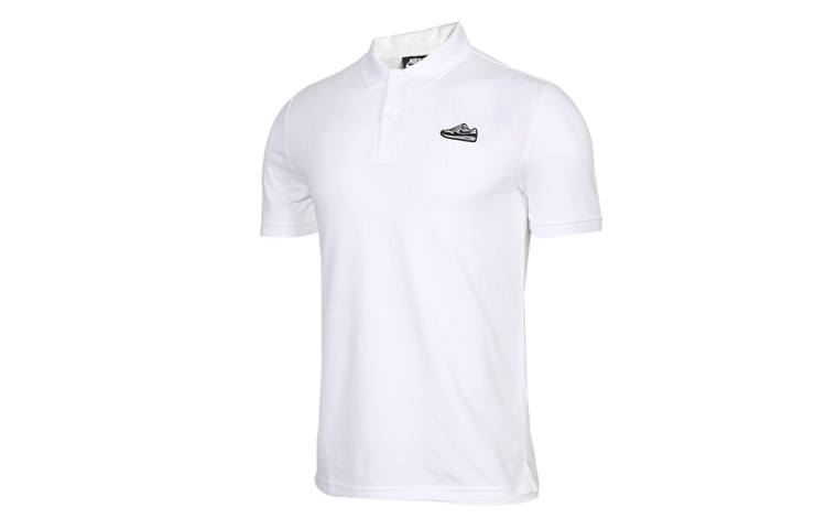 Nike Nike Polo Shirts Men's White Polo Collar Moderate Straight Fit