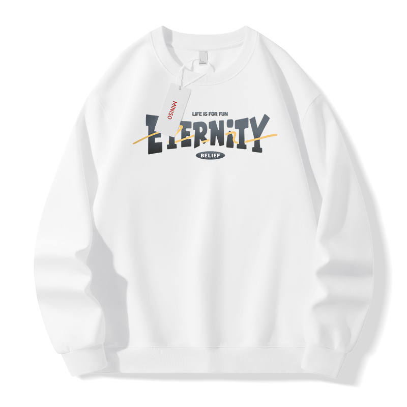 MINISO Sweatshirts Unisex Crew Neck Moderate Heavyweight