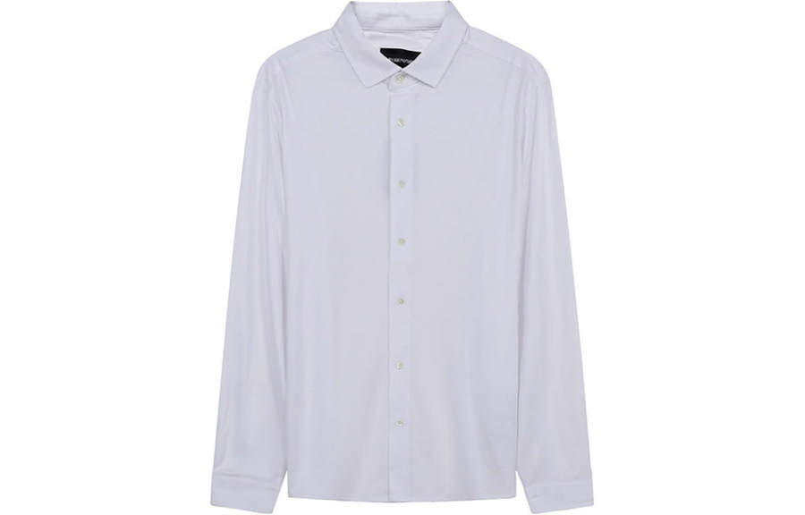 EMPORIO ARMANI Curved Hem Buttoned Shirt