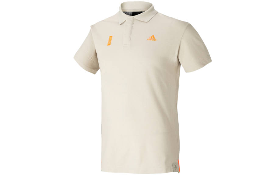 Adidas Adidas Polo Shirts Men's Bauxite Brown Polo Collar Moderate Straight Fit
