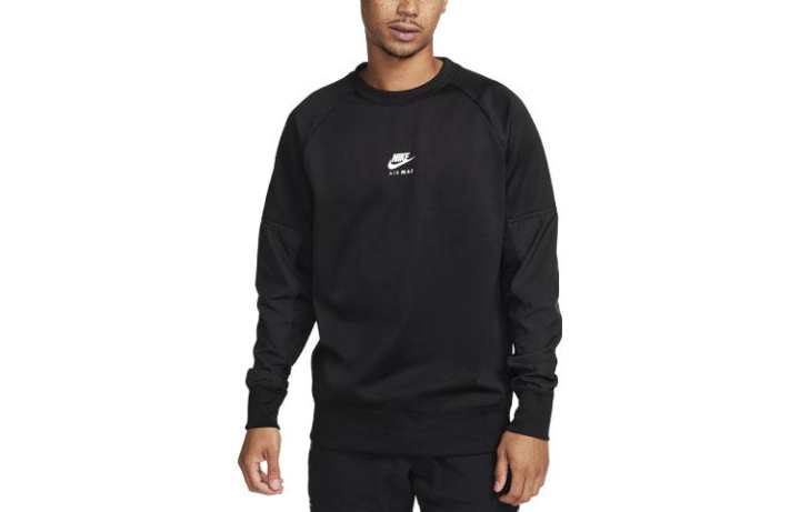 Nike Nike Sweatshirts Men's Black Crew Neck Moderate Regular
