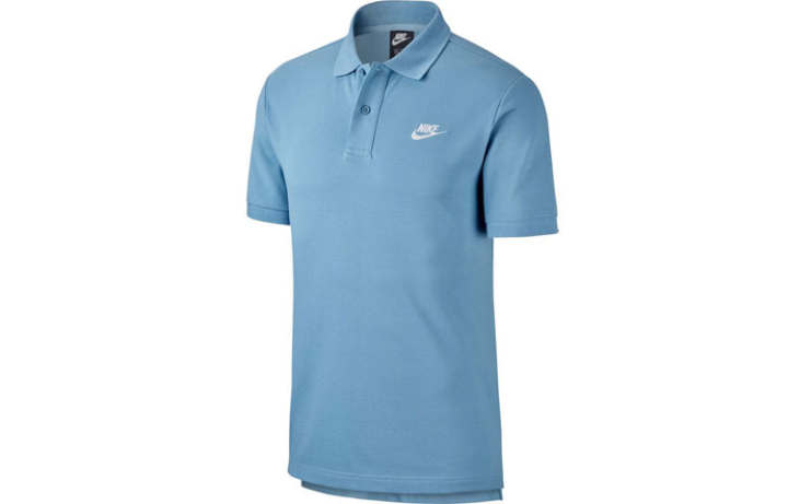 Nike Nike Polo Shirts Men's Cerulean/White Polo Collar Moderate Straight Fit