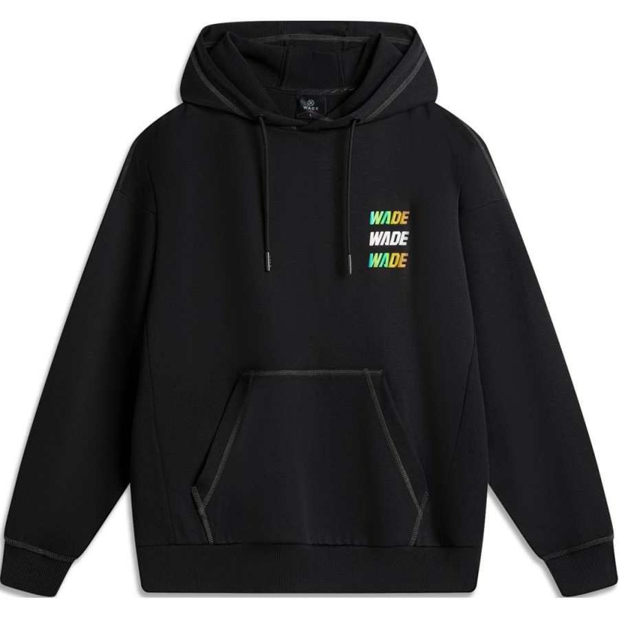 Li-Ning Li Ning Sweatshirts Men's Black Hooded Moderate