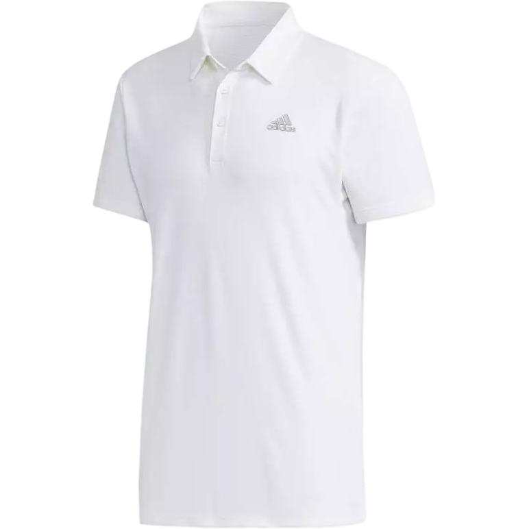Adidas Originals HEAT.RDY Polo Shirts Men's White Polo Collar Moderate Straight Fit