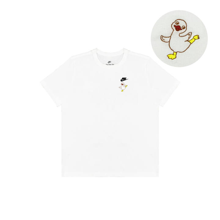 Nike Nike T Shirts Unisex White Crew Neck Straight Fit