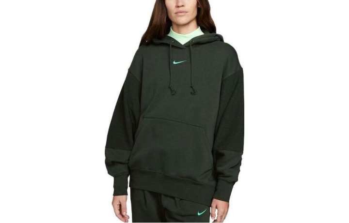 Nike Nike Sweatshirts Unisex Green Hooded Moderate Regular