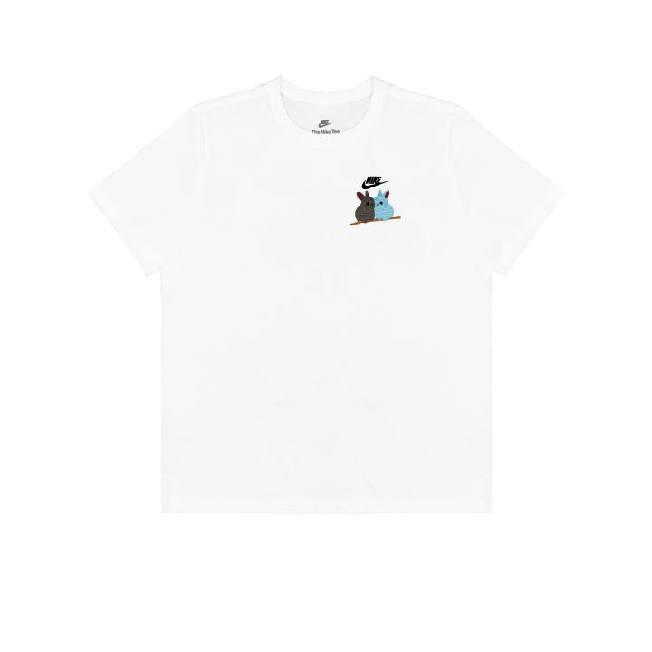 Nike Nike T Shirts Unisex White Crew Neck Straight Fit