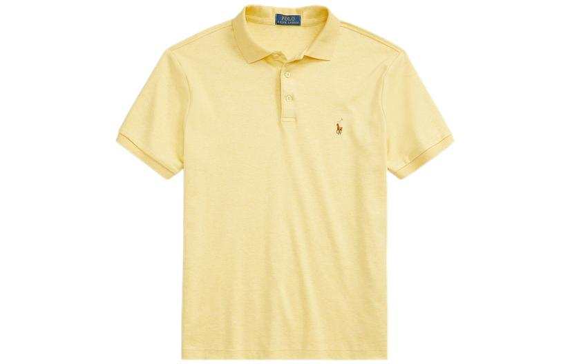Polo Ralph Lauren SS22 Polo Shirt Custom Slim Fit Men's Yellow
