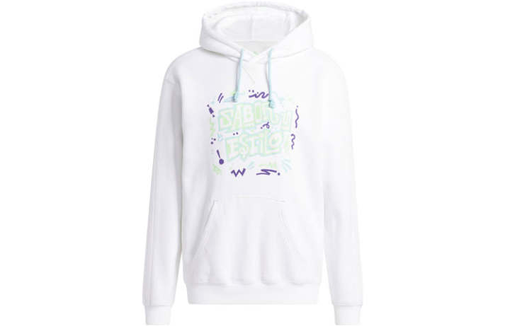 Adidas Adidas Sweatshirts Men's White Hooded Moderate Regular