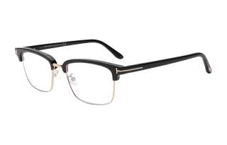 TOM FORD Plate And Metal Rectangular Eyeglass Frames Unisex