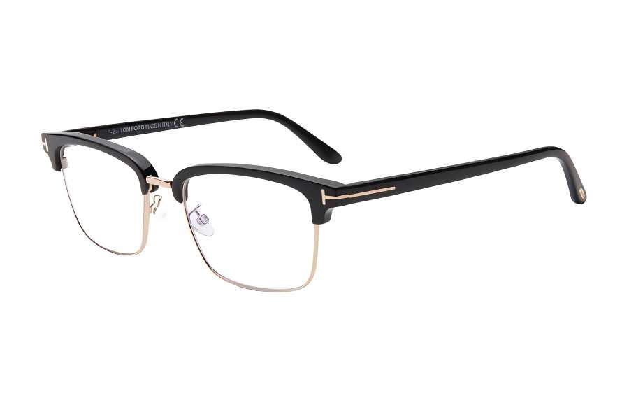 TOM FORD TOM FORD Plate And Metal Rectangular Eyeglass Frames Unisex