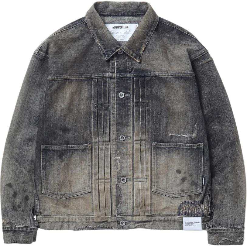 NEIGHBORHOOD Distressed Denim Jacket