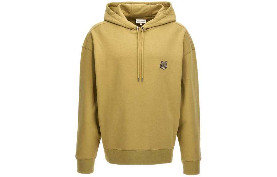 Maison Kitsune Maison Kitsuné Bold Fox Head Patch Drawstring Hoodie