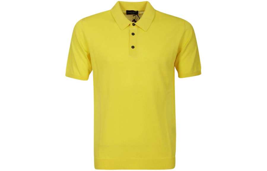 ROBERTO COLLINA Polo Shirts Men's Yellow