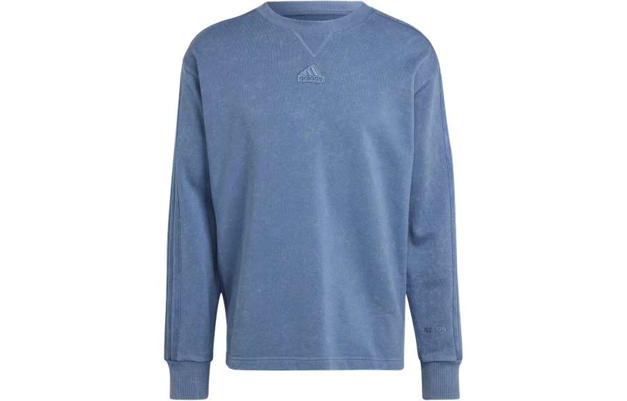 Adidas Adidas All Szn French Terry 3 Stripes Garment Wash Crew Sweatshirt
