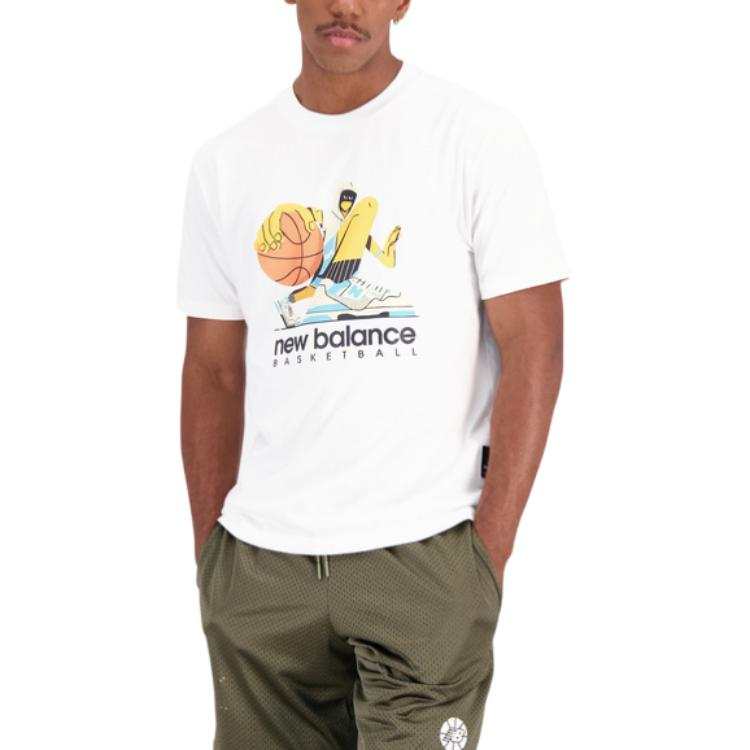 New Balance New Balance KOSZULKA HOOPS T Shirt Men's White