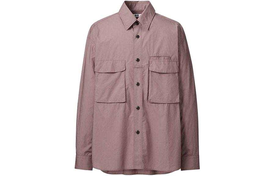 UNIQLO U Collection Shirts Men's Umber Pointed Collar Moderate Other