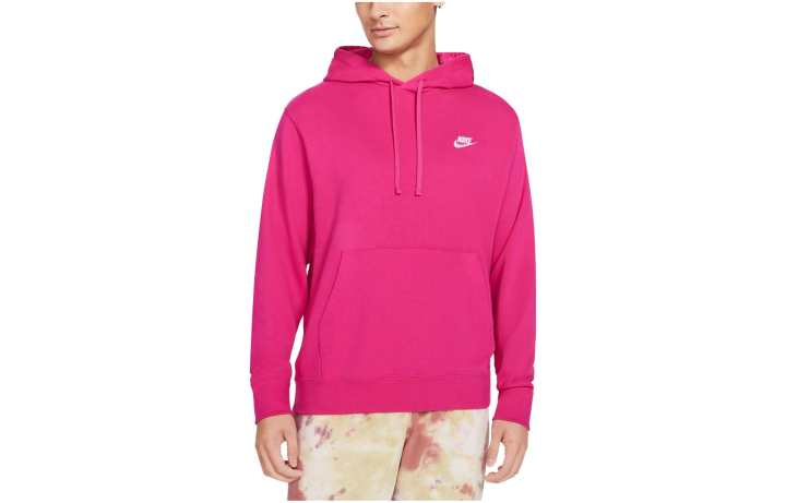 Nike Nike Sweatshirts Men's Raspberry Red Hooded Moderate Regular