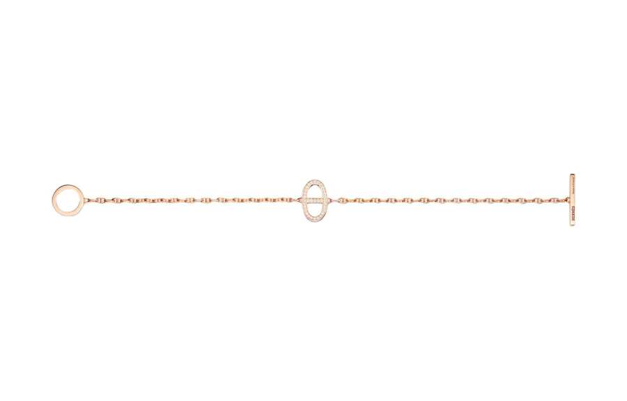 HERMES Farandole Bracelets Women's Rose Gold
