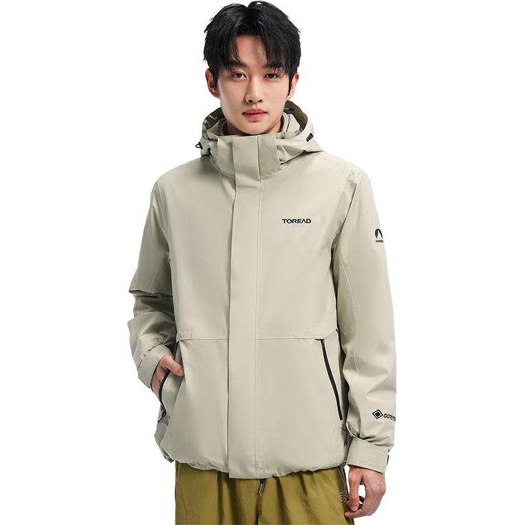 TOREAD Waterproof And Windproof To Keep Warm Windbreaker Jacket Men's Cool Wood Gray