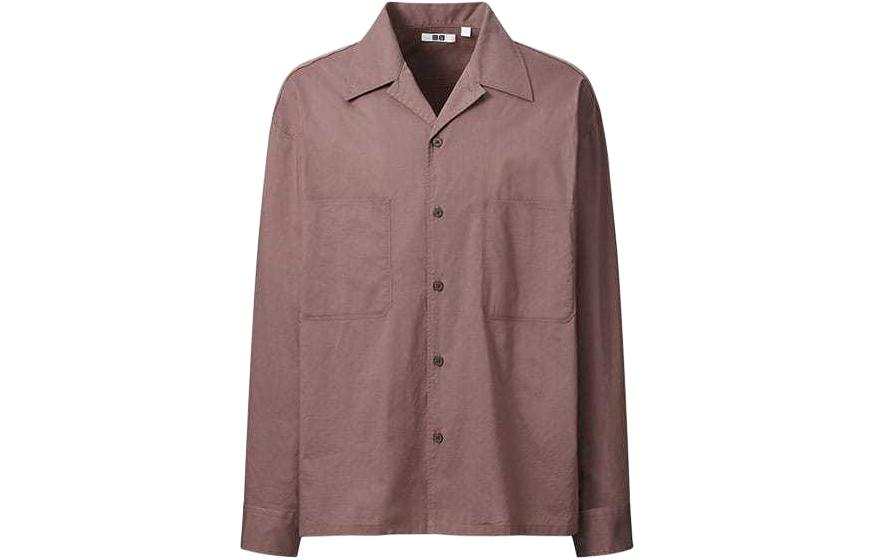 UNIQLO U Collection Shirts Men's Umber Lapel Moderate Shirt