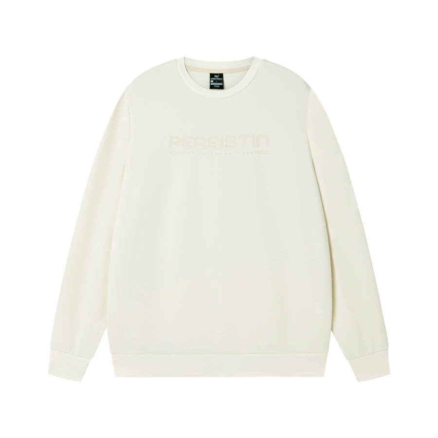 361° Crew Neck Sweatshirt Unisex Sand Brown White