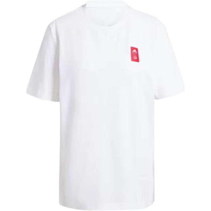 Adidas Adidas Cycling T Shirts Unisex White Crew Neck Moderate