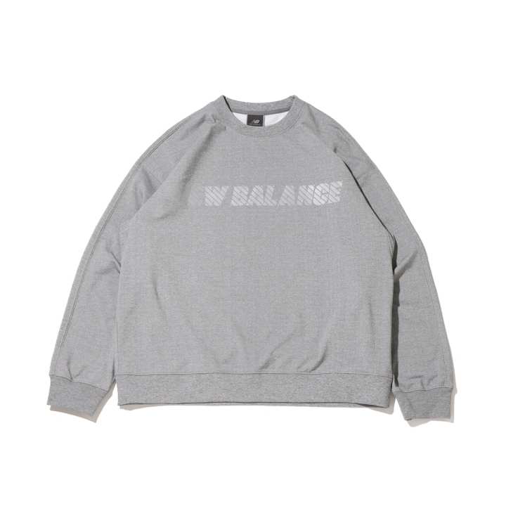 New Balance New Balance Sweatshirts Men's Gray Crew Neck Moderate Regular
