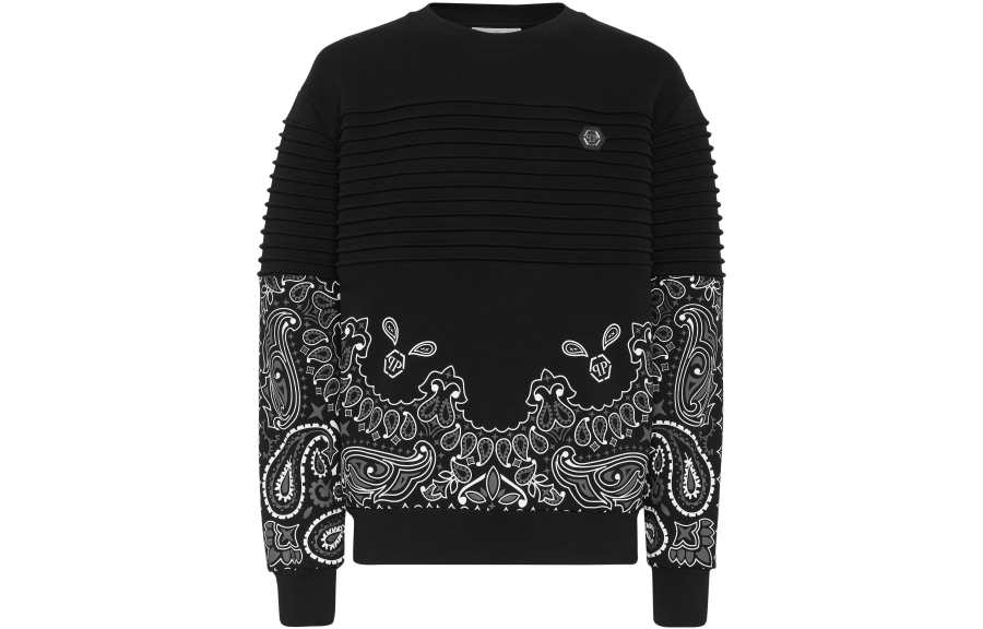 Philipp Plein paisley-print cotton sweatshirt