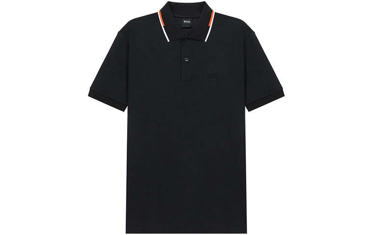 HUGO BOSS Short Sleeved Polo Shirt Men's Black