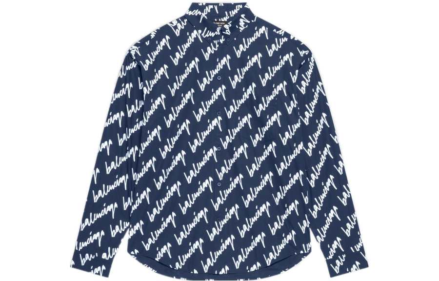 Balenciaga logo-print shirt