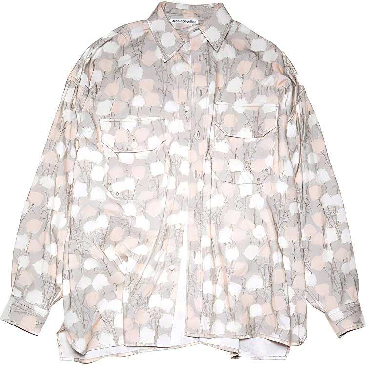 Acne Studios Acne Studios Shirts Men's Gray Lapel Moderate