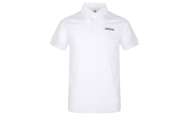 Adidas Adidas Polo Shirts Men's White Polo Collar Moderate Straight Fit