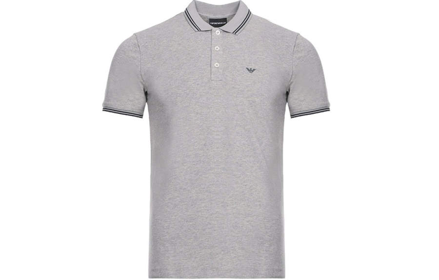 EMPORIO ARMANI Polo Shirt Men's Mixed Gray
