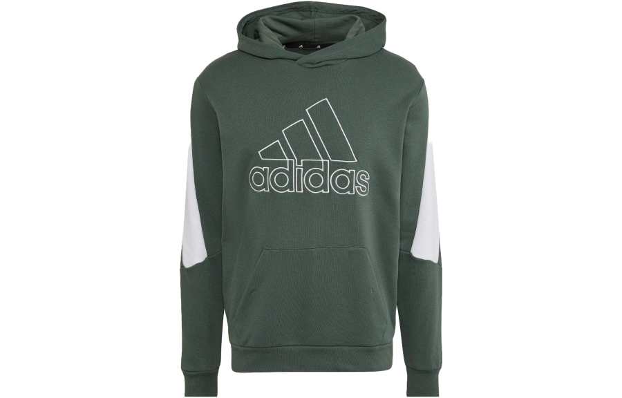 Adidas Adidas Future Icons Sweatshirts Men's Green Gray Hooded Moderate Regular