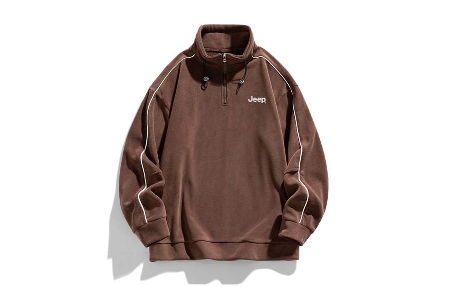 Jeep Sweatshirts Unisex Stand Collar Thickened Other