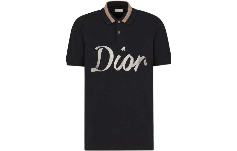 DIOR Quarterly New Products Polo Shirt Men's Black