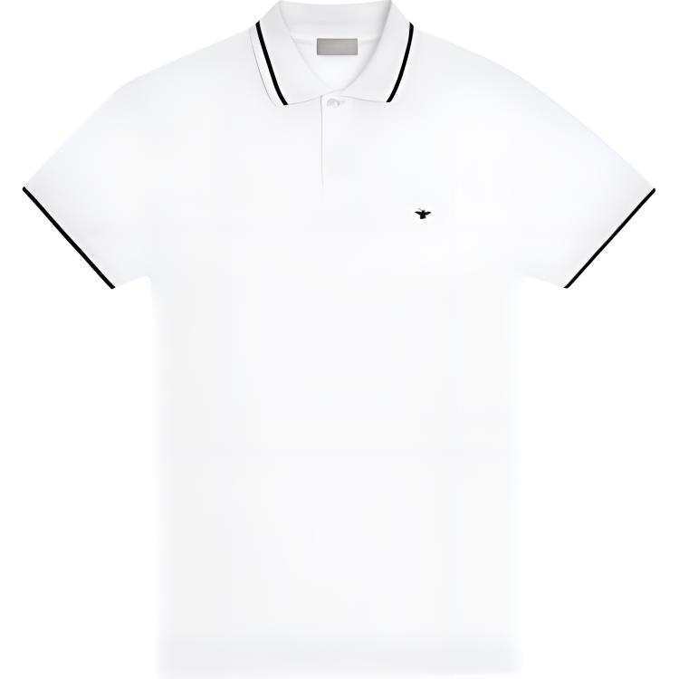 DIOR Homme Bee Embroidered Short Sleeved Polo Shirt