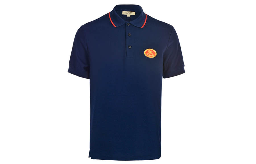 Burberry Polo Shirt Men's Marine Blue